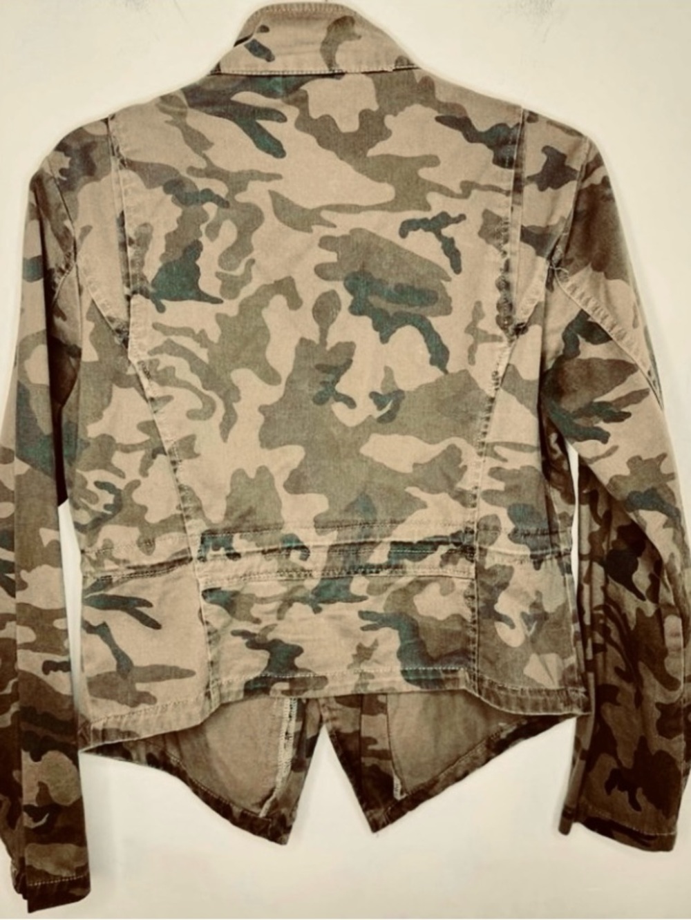 Paris Blues Studded Camo Utility Jacket Women’s Large Army Green - Picture 3 of 7